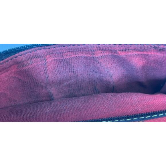 VTG Dooney & Bourke Scottie Dog Red Wallet Clutch Checkbook Card Holder 7" - Picture 14 of 16